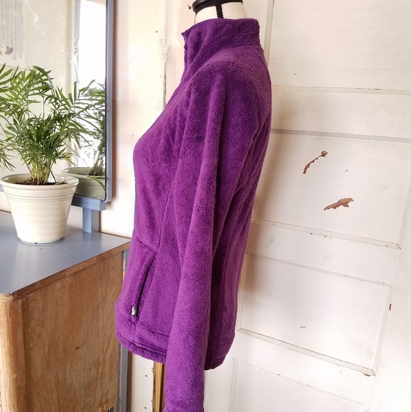 The North Face Purple Fuzzy Half Zip Pullover - Picture 6 of 6